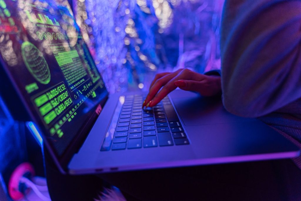 Setting up password security on a laptop