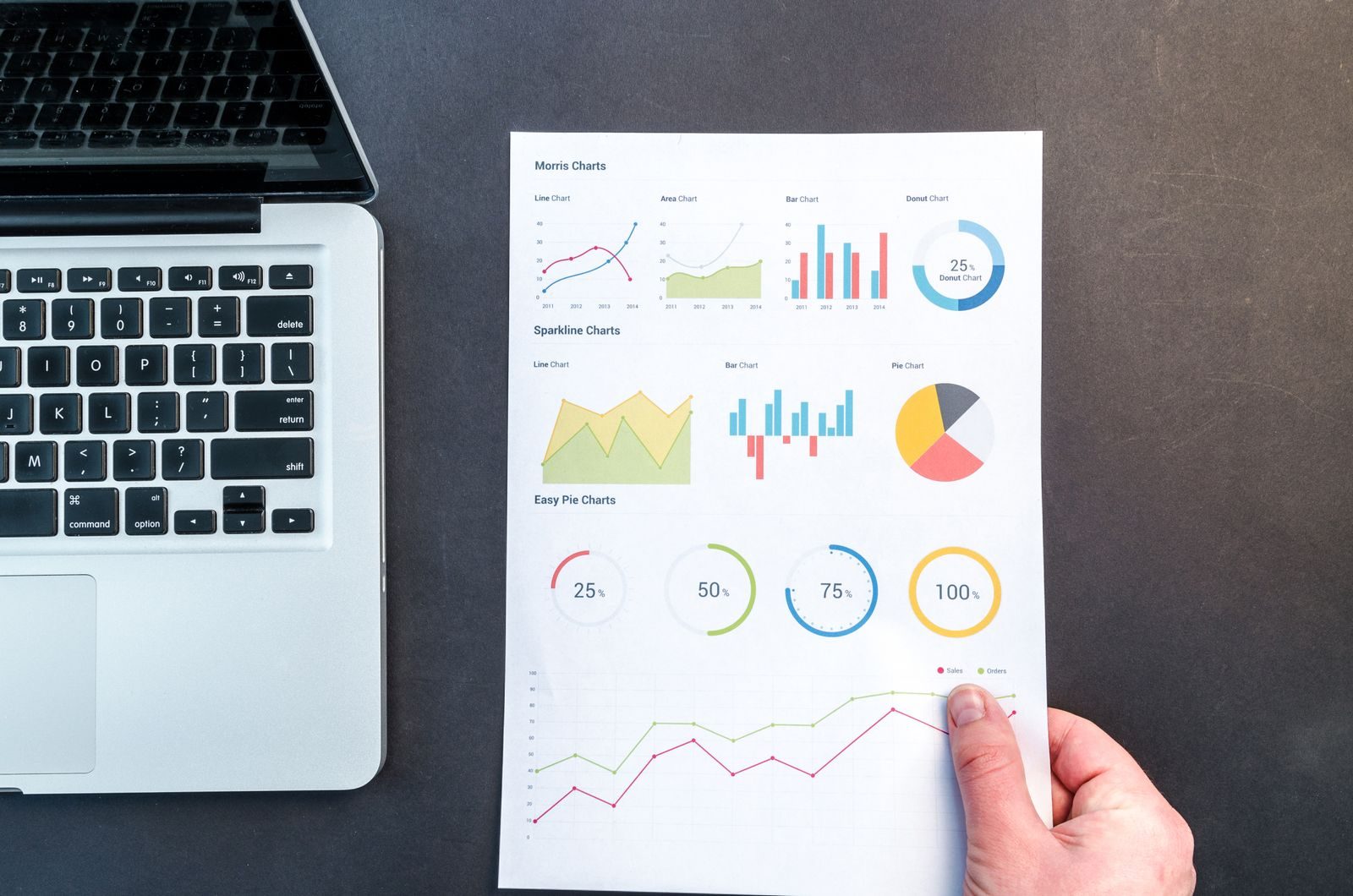 Small business owner comparing CRM software pipeline dashboards