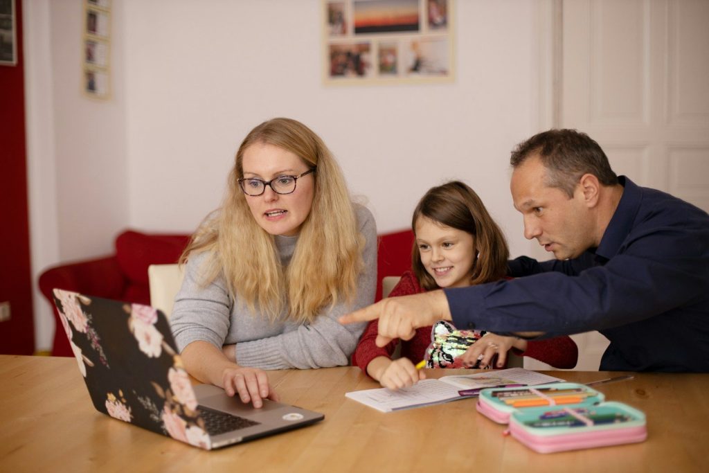Personal cloud storage backing up family photos and files on phone and laptop